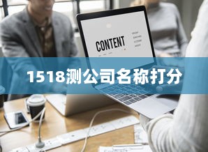 1518测公司名称打分