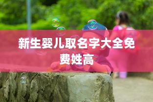 新生婴儿取名字大全免费姓高  第1张