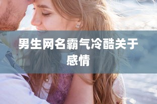 男生网名霸气冷酷关于感情 第1张 男生网名霸气冷酷关于感情 第1张