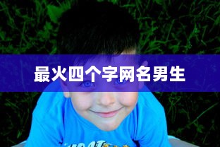 最火四个字网名男生