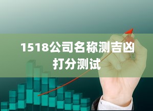 1518公司名称测吉凶打分测试  第1张 1518公司名称测吉凶打分测试  第1张