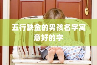 五行缺金的男孩名字寓意好的字