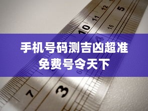 手机号码测吉凶超准免费号令天下  第1张
