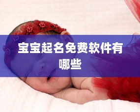 宝宝起名免费软件有哪些