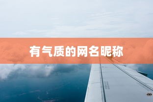 有气质的网名昵称