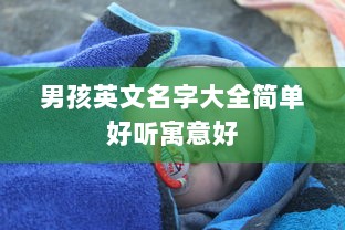 男孩英文名字大全简单好听寓意好  第1张 男孩英文名字大全简单好听寓意好  第1张