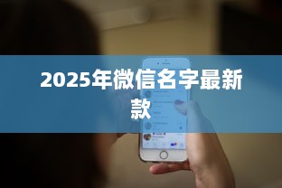 2025年微信名字最新款  第1张