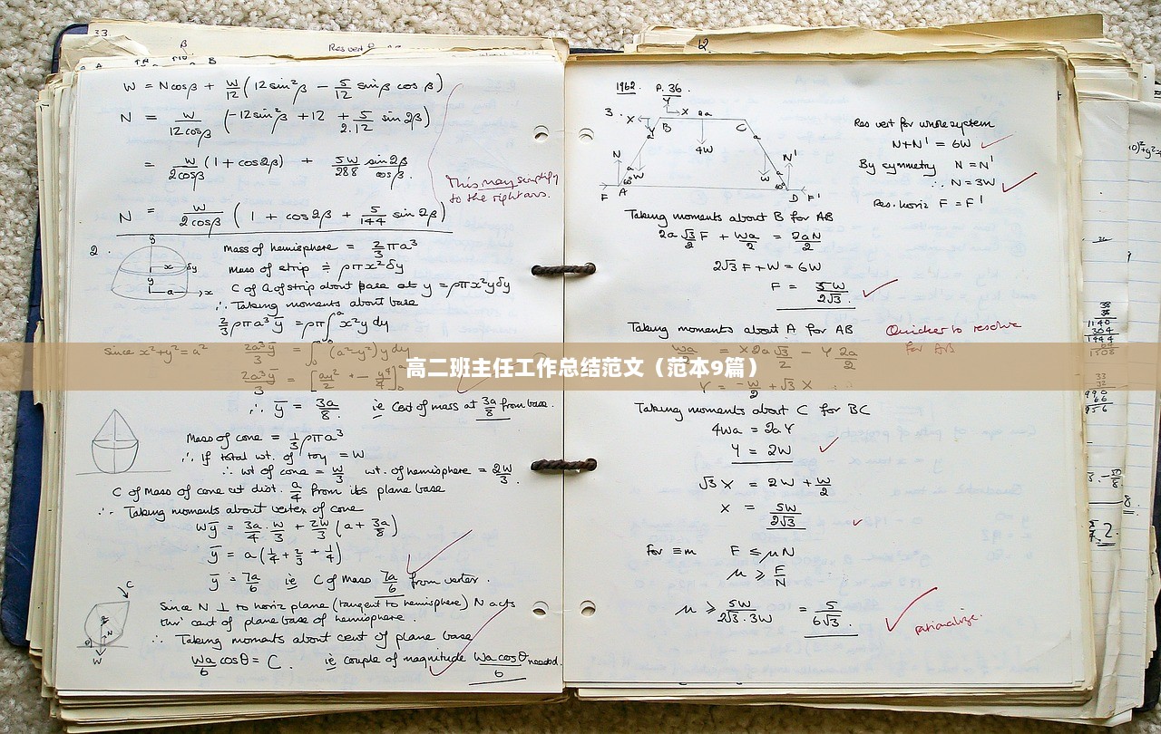 高二班主任工作总结范文（范本9篇）