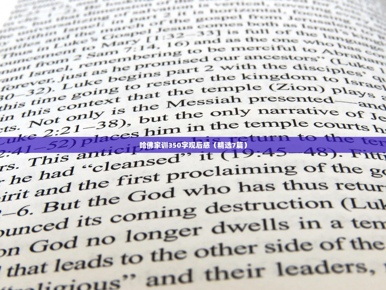 哈佛家训350字观后感（精选7篇）