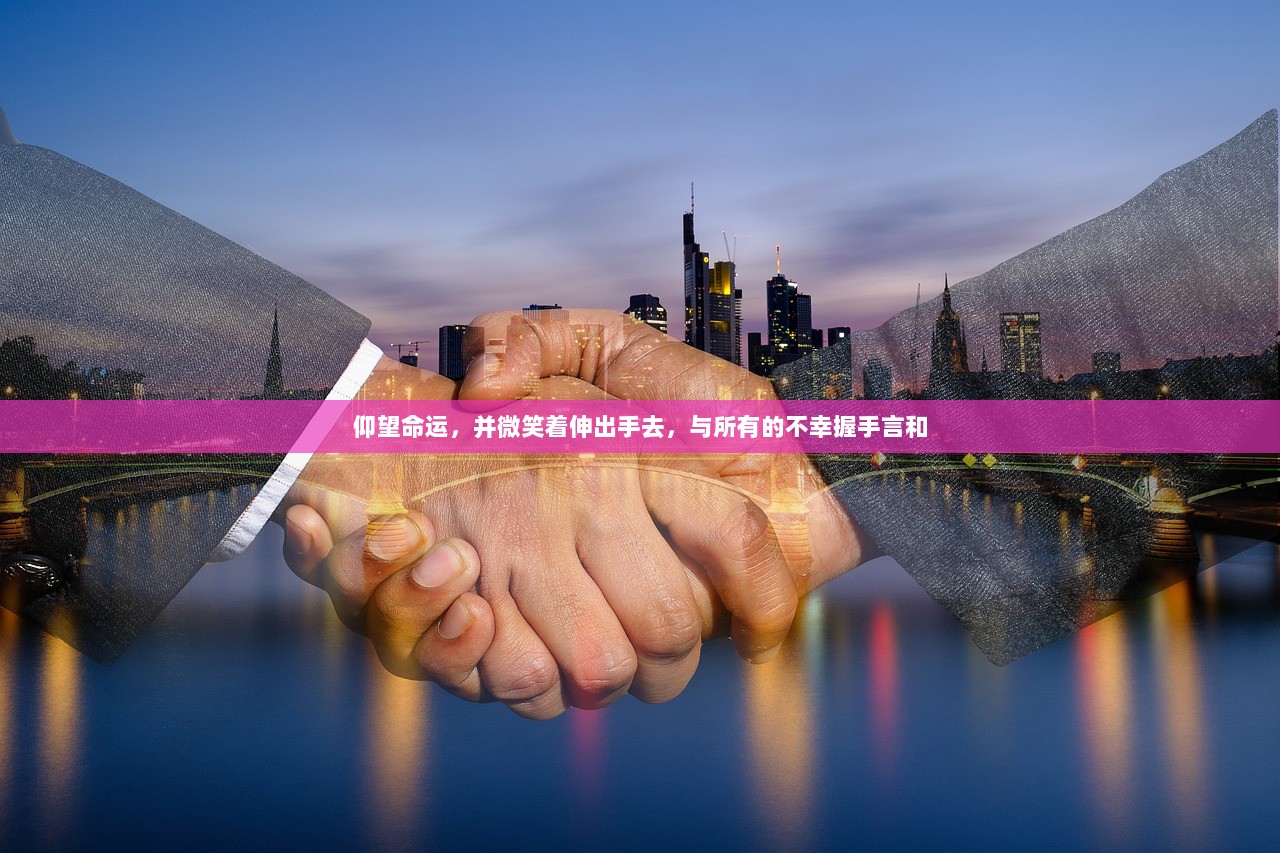 仰望命运，并微笑着伸出手去，与所有的不幸握手言和  第1张