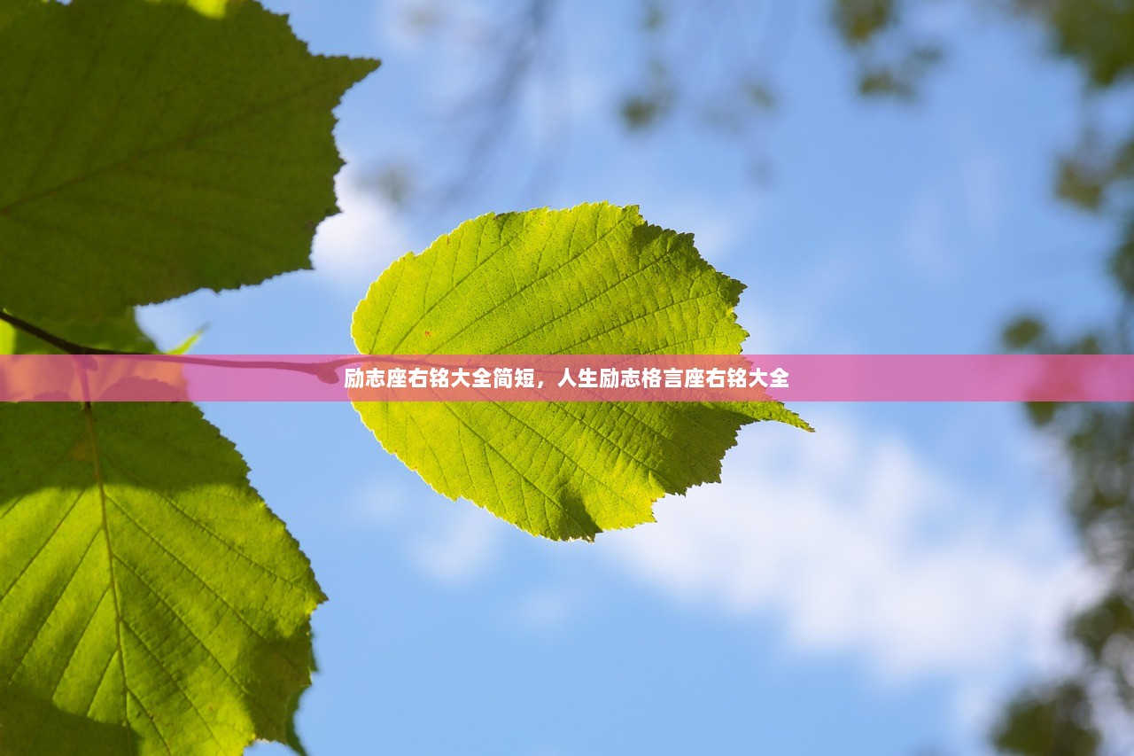 励志座右铭大全简短，人生励志格言座右铭大全