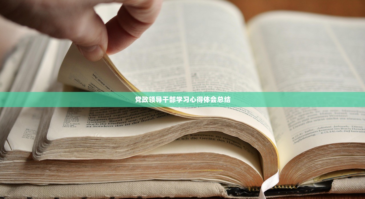 党政领导干部学习心得体会总结