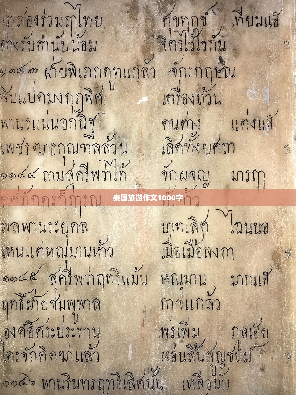 泰国旅游作文1000字 第1张 泰国旅游作文1000字 第1张