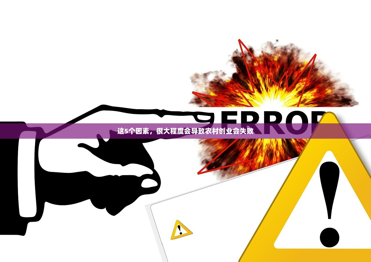这5个因素，很大程度会导致农村创业会失败