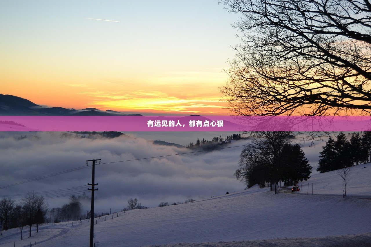 有远见的人，都有点心狠