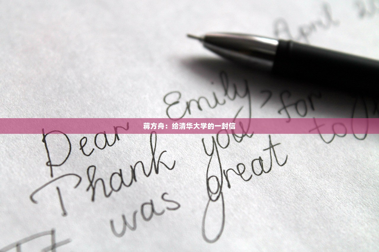 蒋方舟：给清华大学的一封信