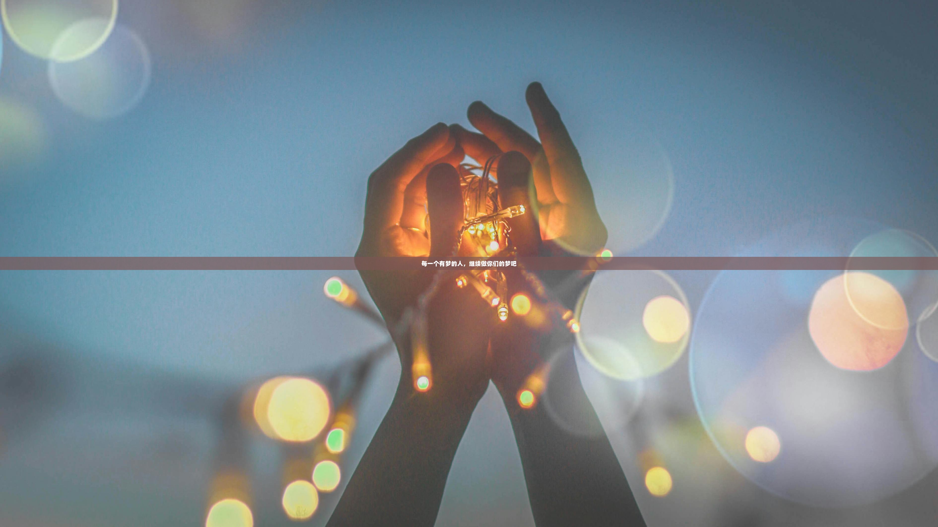 每一个有梦的人，继续做你们的梦吧