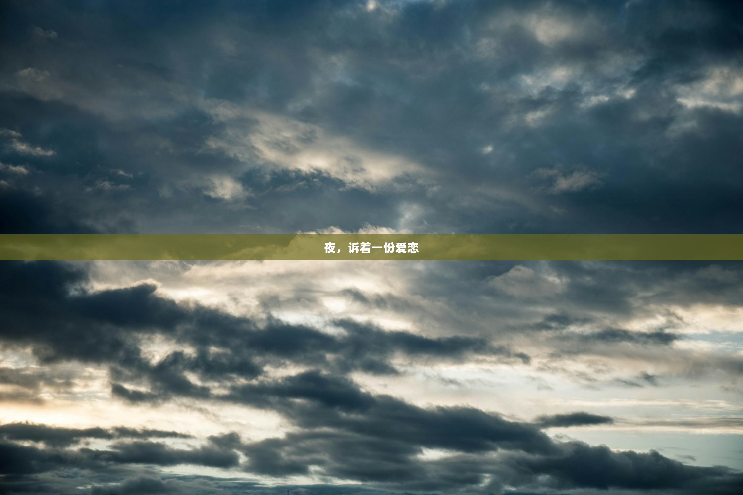 夜，诉着一份爱恋