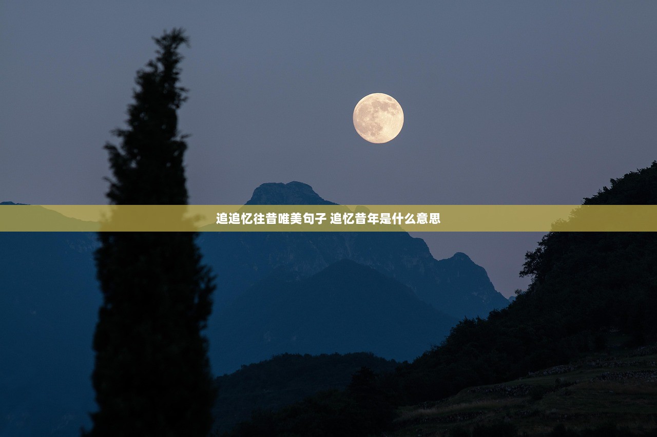 追追忆往昔唯美句子 追忆昔年是什么意思