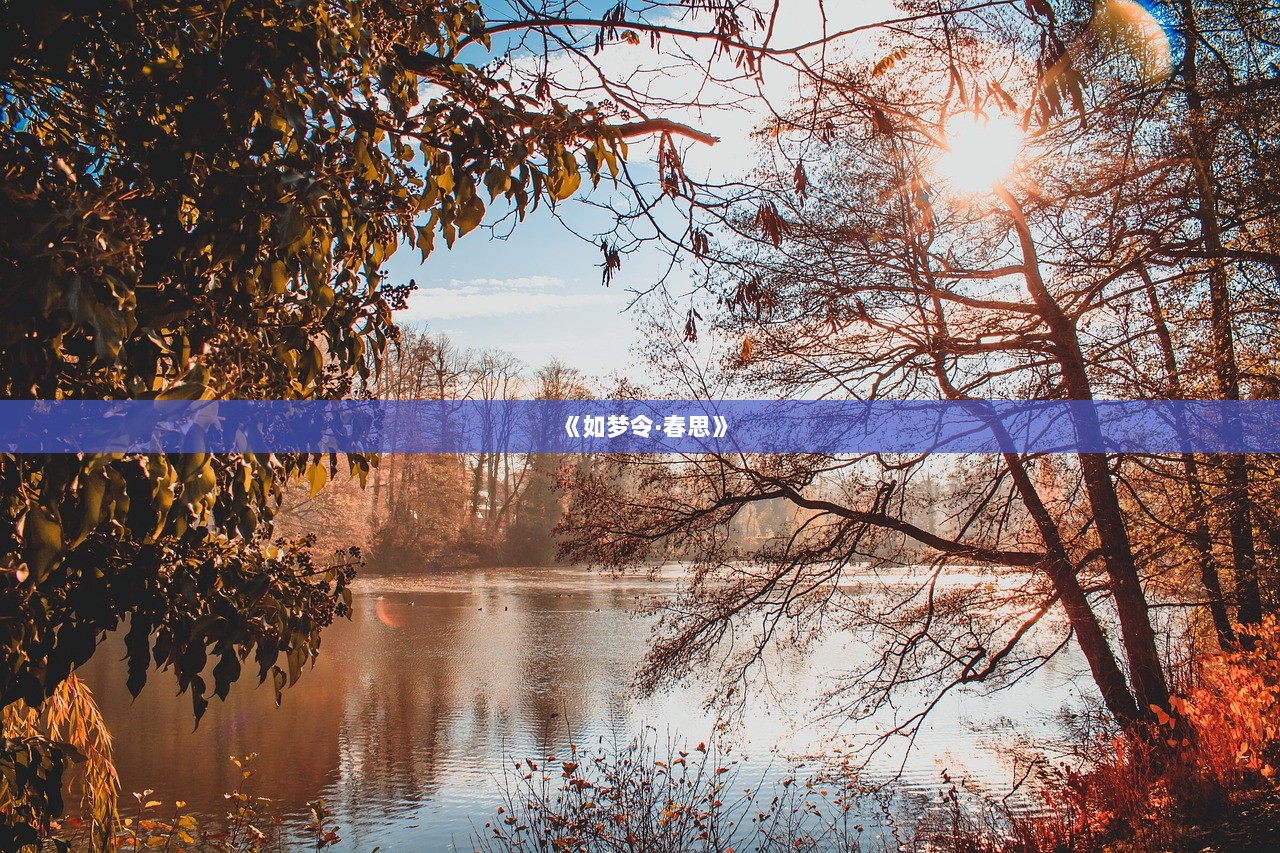 《如梦令·春思》  第1张
