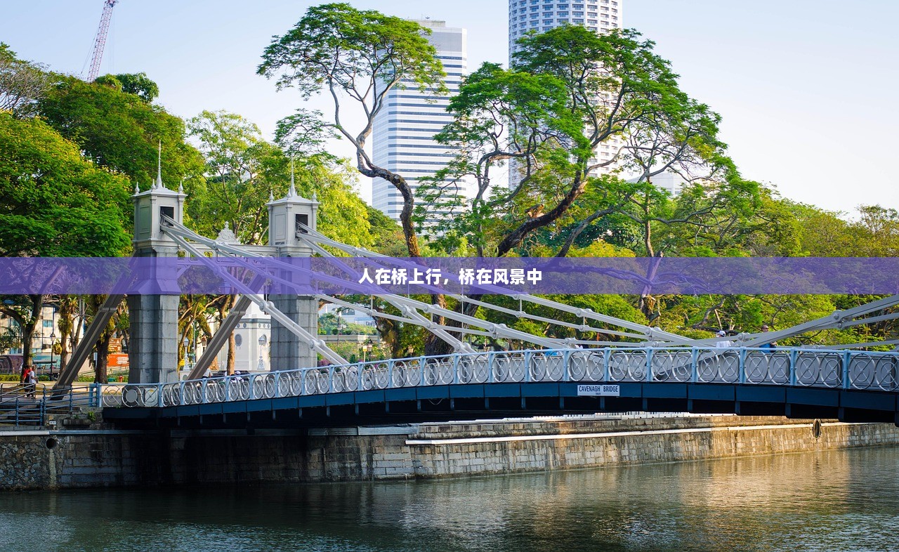人在桥上行，桥在风景中