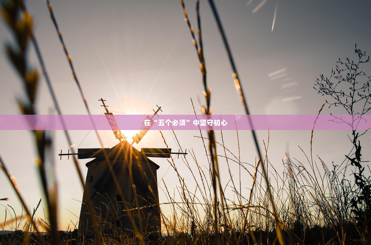 在“五个必须”中坚守初心