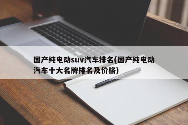 国产纯电动suv汽车排名(国产纯电动汽车十大名牌排名及价格)